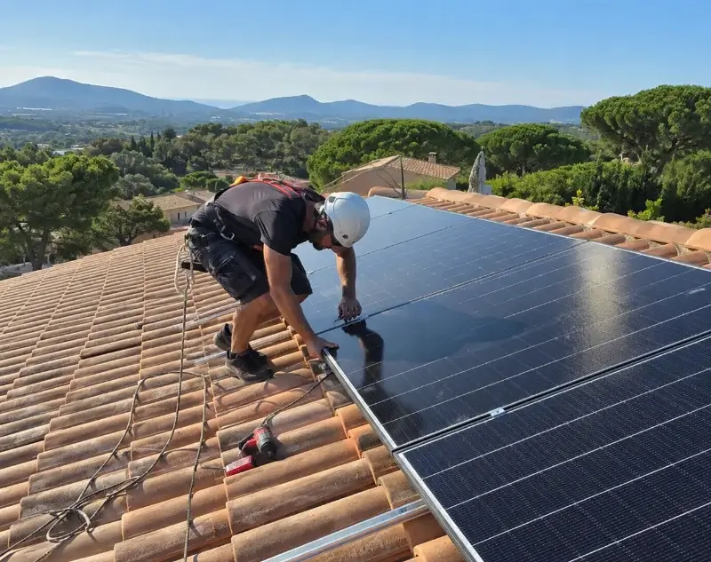 Installateur panneaux solaires Azur — pose photovoltaïque sur toiture