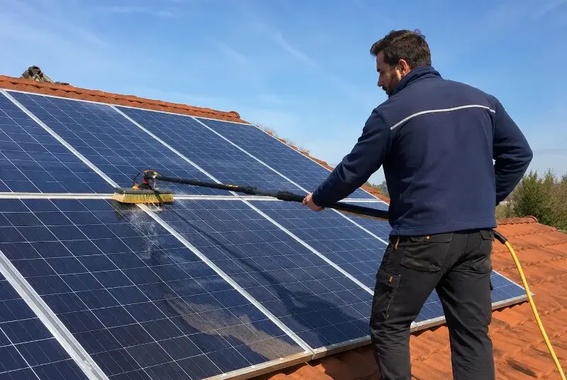 Nettoyage et entretien de panneaux solaires à Azur