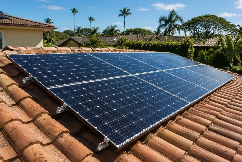 Installation de panneaux solaires à Azur